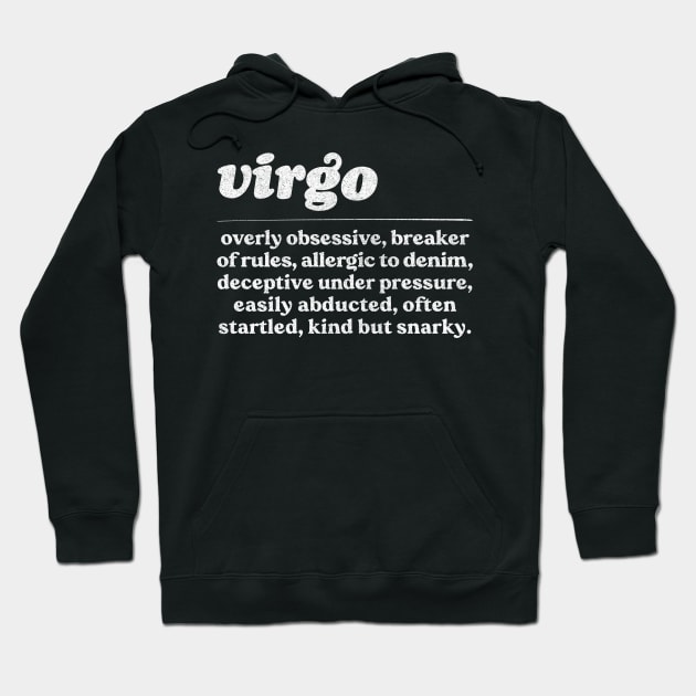 Virgo Zodiac Symbol //// Humorous Gift Design Hoodie by DankFutura